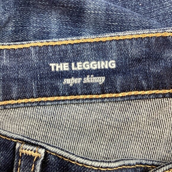 Adriano Goldschmied Legging Skinny Jeans Distressed Raw Hem Womens 30R - Picture 8 of 12